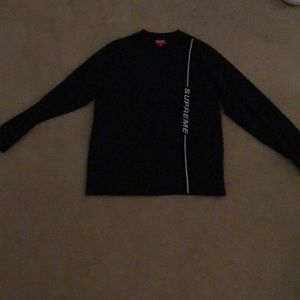 Supreme L/S Vertical Logo Stripe